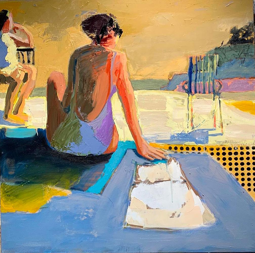 Figurative Painting Linda Christensen - La passion pour les objets