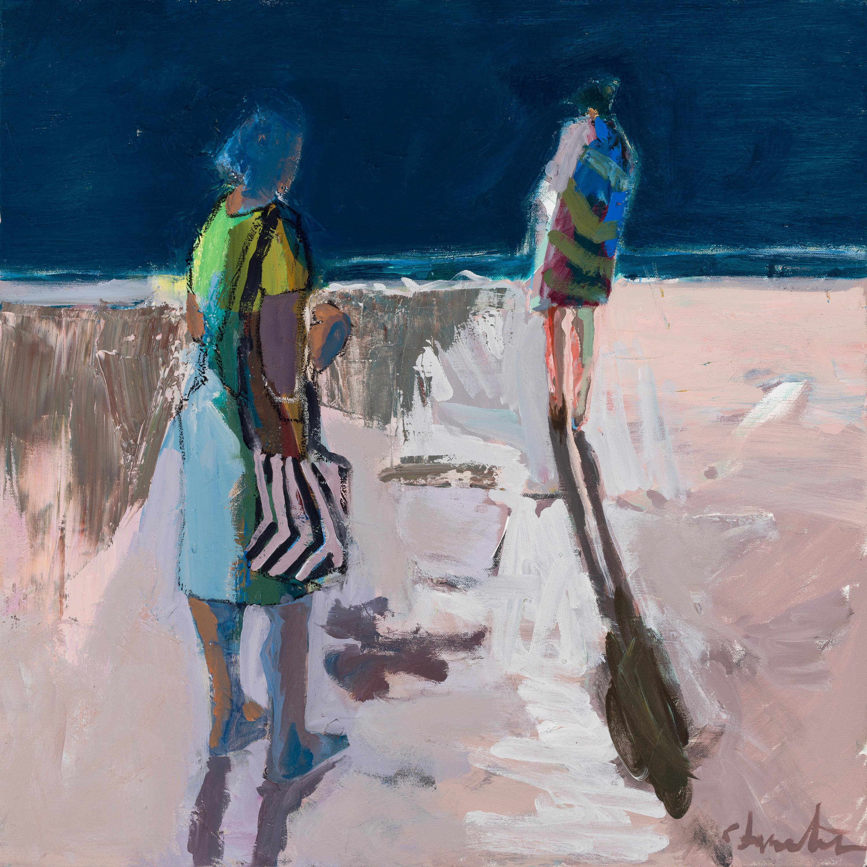 Linda Christensen Figurative Painting – Zwei