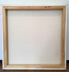 « Abstract Blue Balls » de Linda Chrysler, peinture acrylique sur toile