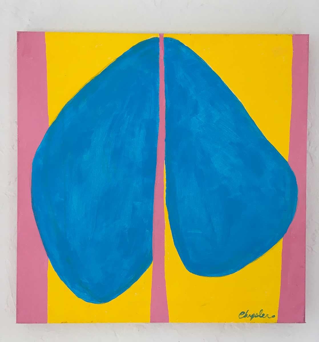 Cette peinture abstraite sur toile de 24