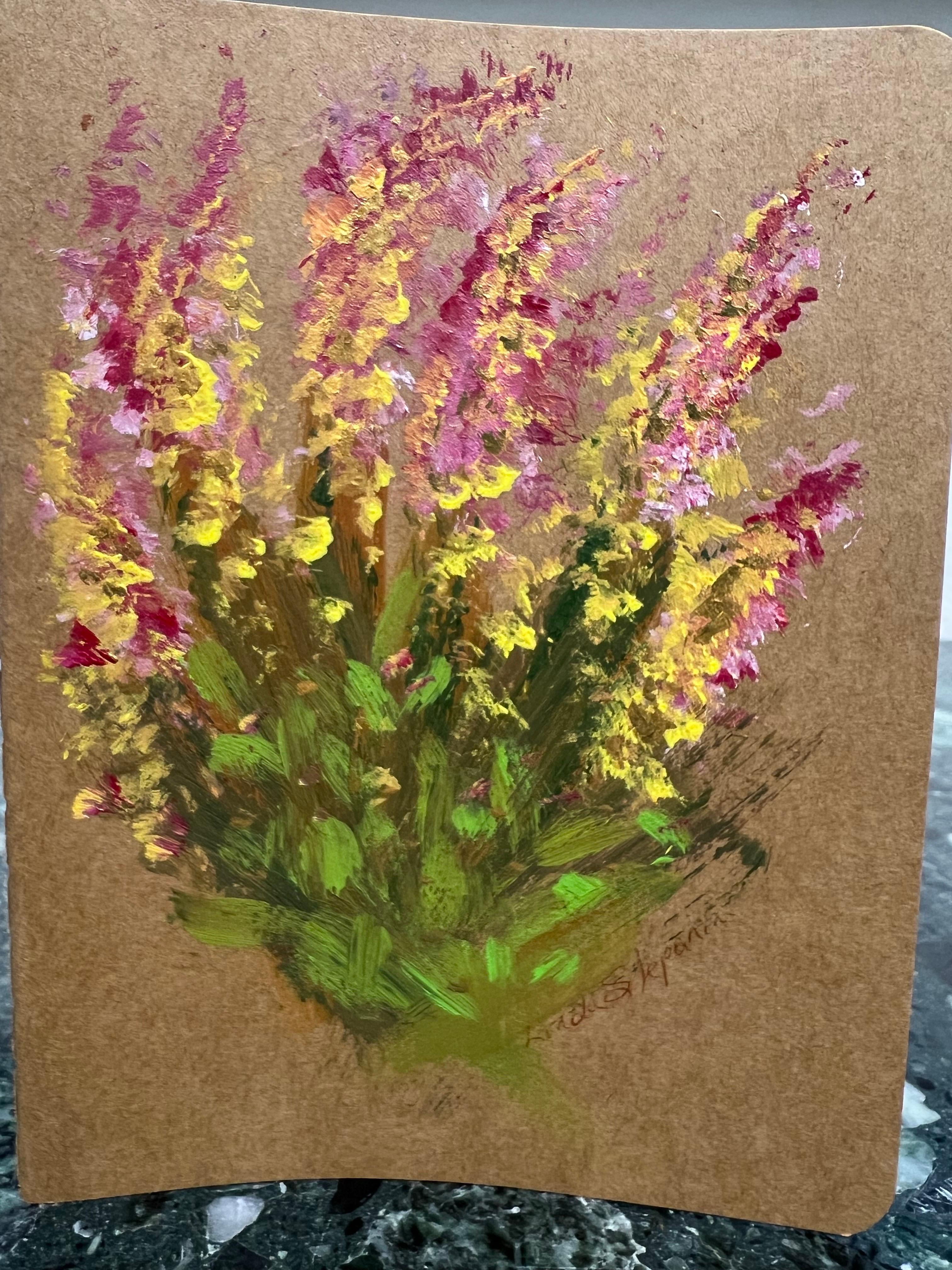 Blossoms & Breaths, Contemporary still life on notebook. im Angebot 2
