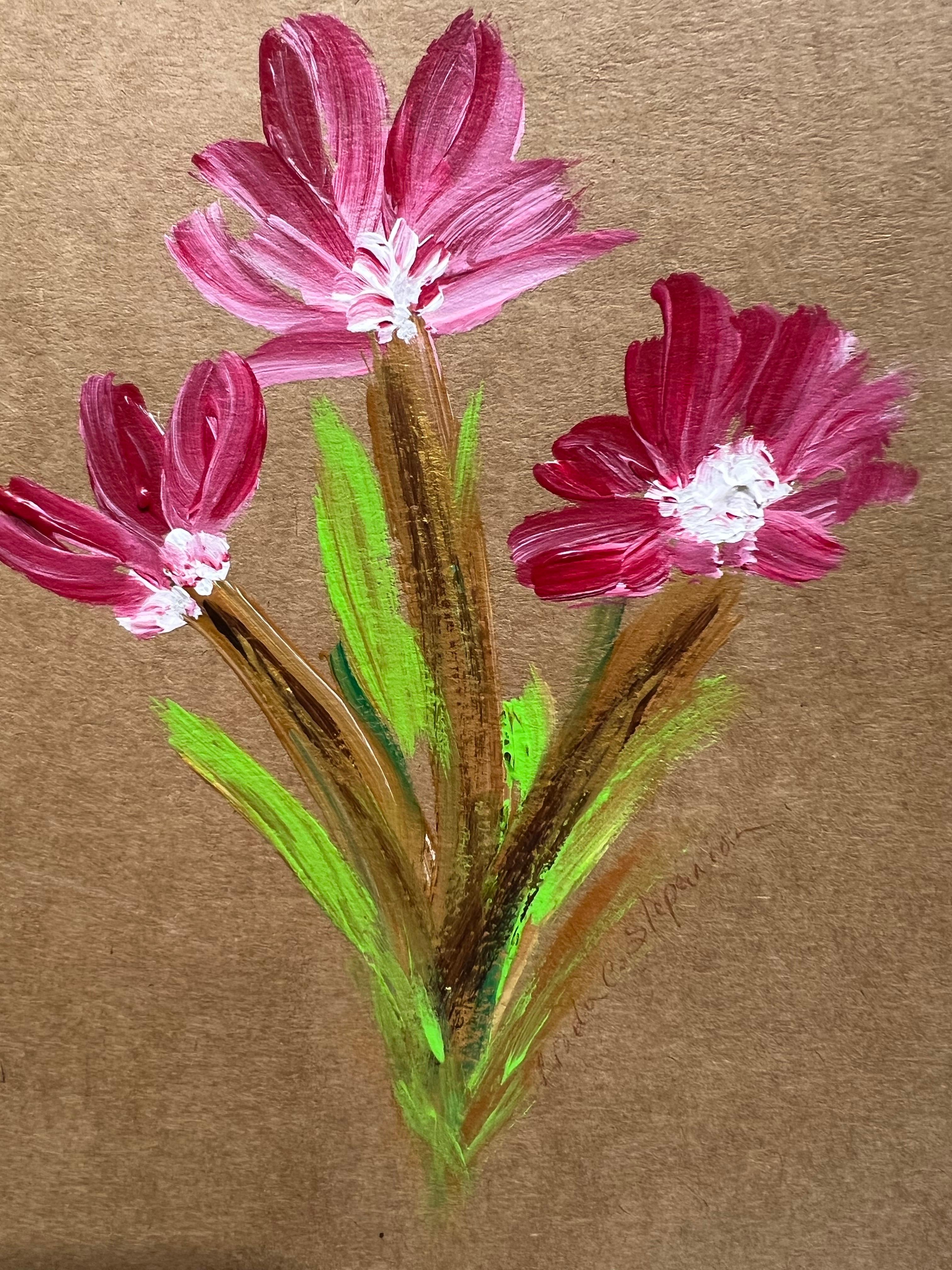 The Little Bloom Book, Zeitgenössische Kunst. (Naturalismus), Painting, von Linda Civanyan Stepanian