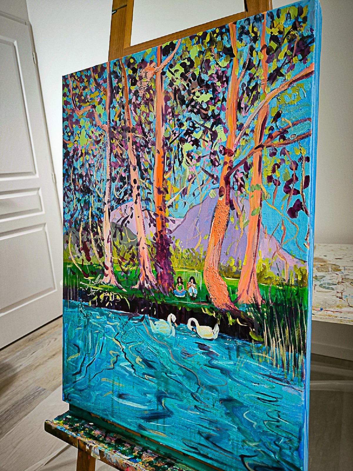 Un piccolo momento - Painting Fauvismo di  Linda Clerget