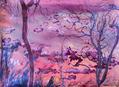 Peinture de guérison abstraite « Nuages spirituels »