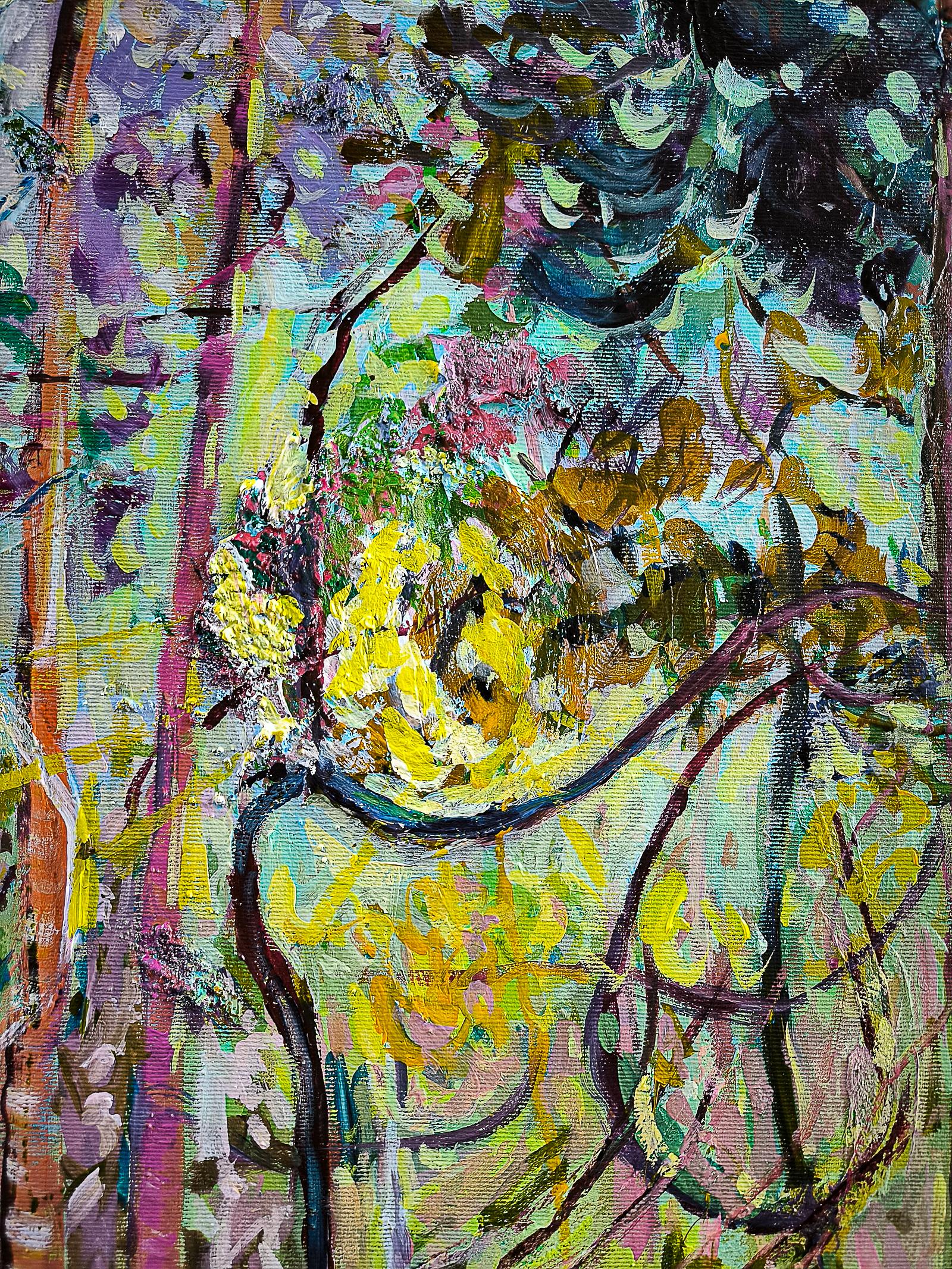 Inizio dell'autunno - Painting Fauvismo di  Linda Clerget
