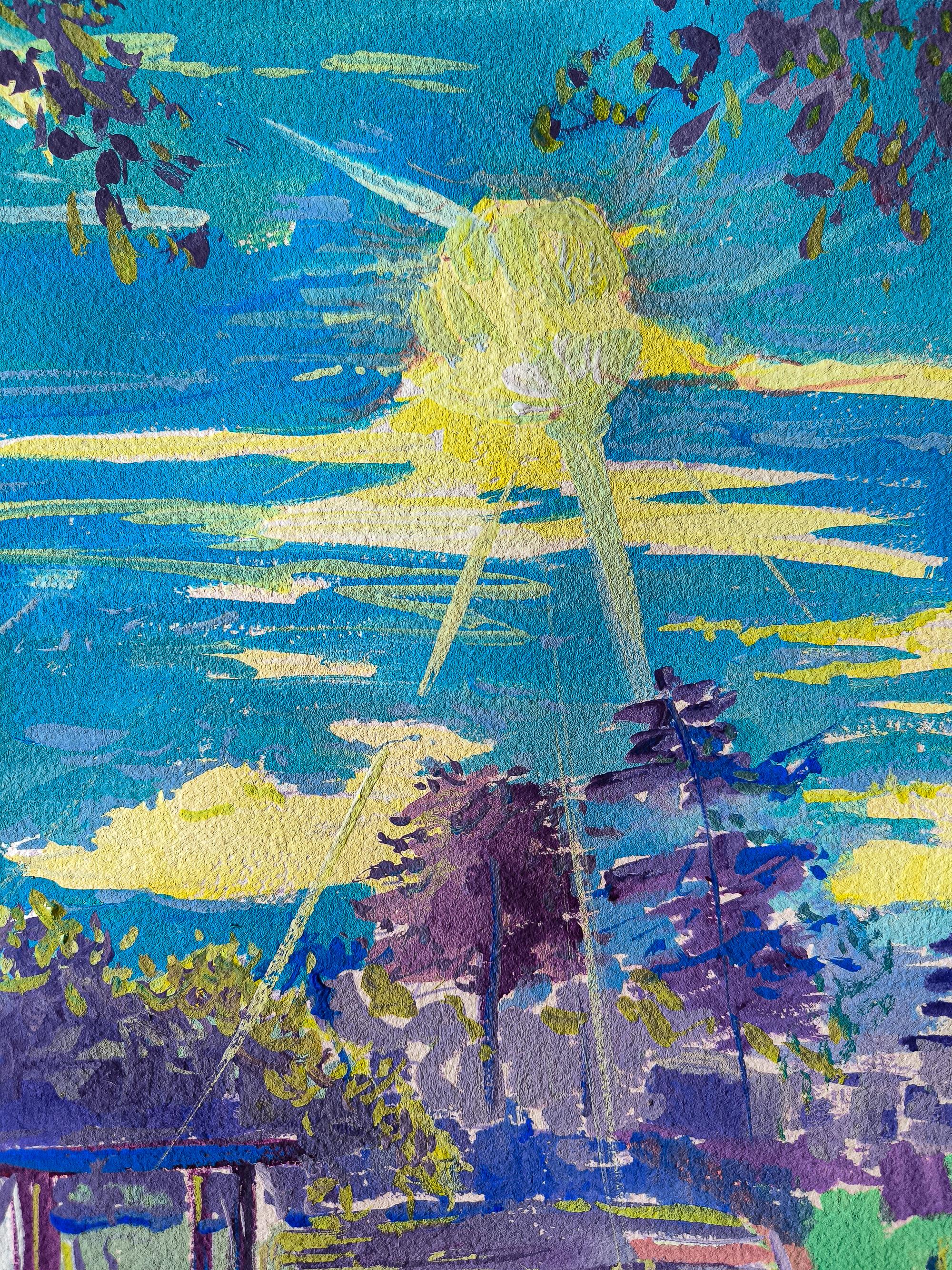 Jardín Botánico de Orleans - Painting Fauvista de  Linda Clerget