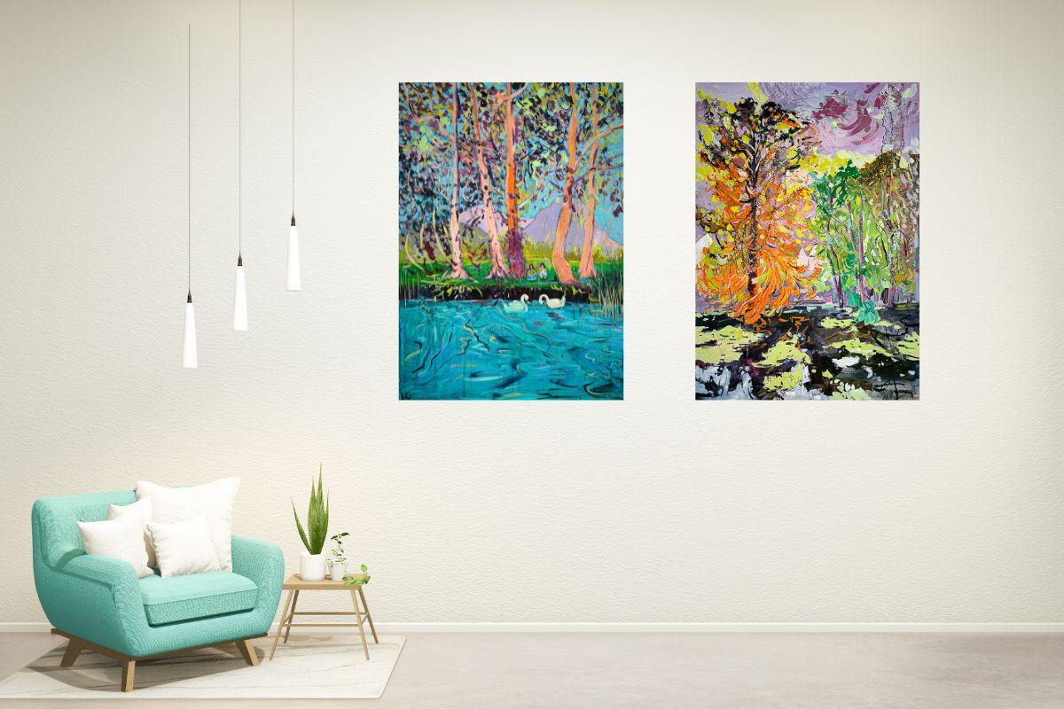 Abstract Painting  Linda Clerget - Paysages français rêveurs