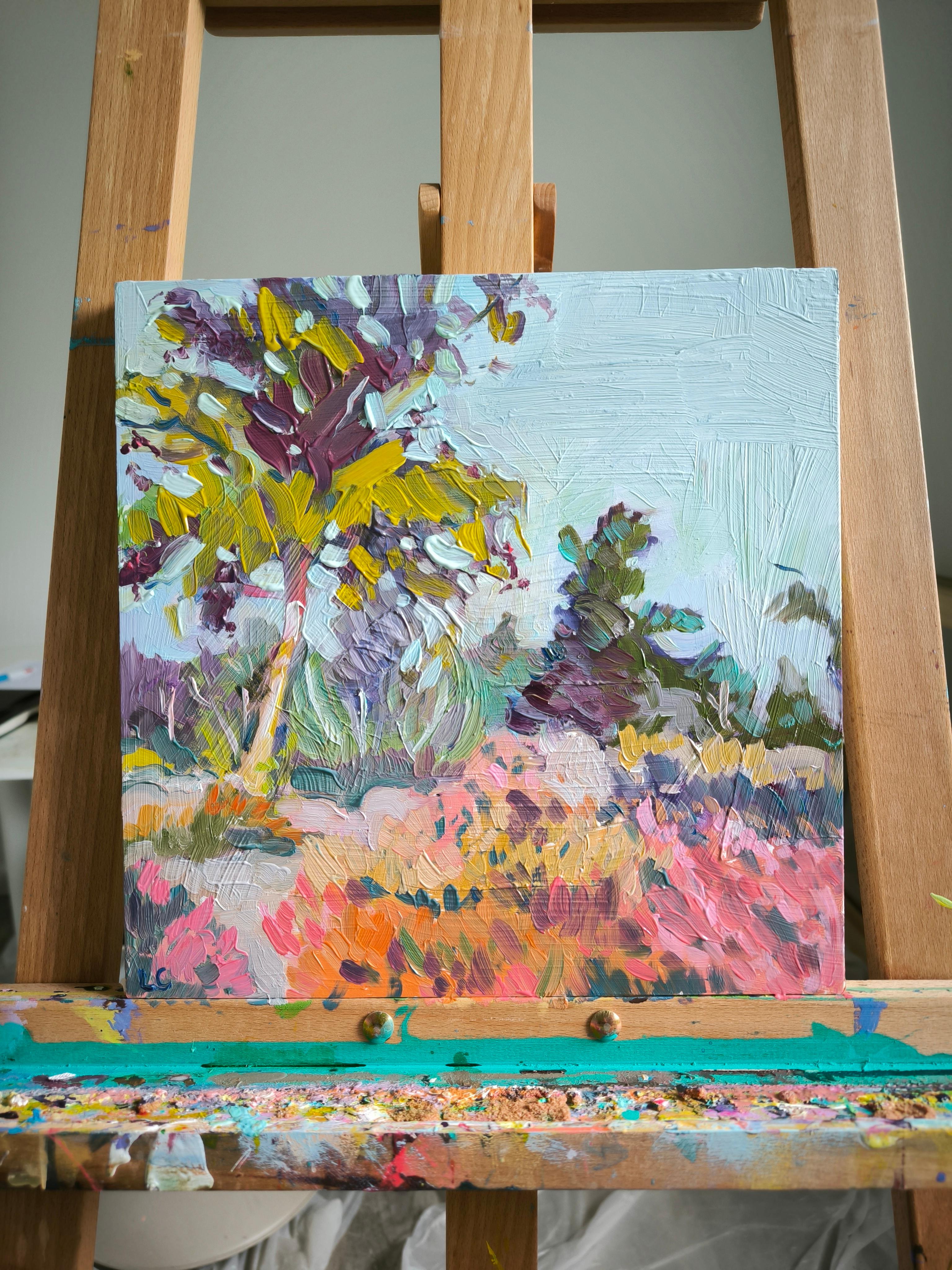 Fin de verano Fontainebleau - Painting de  Linda Clerget