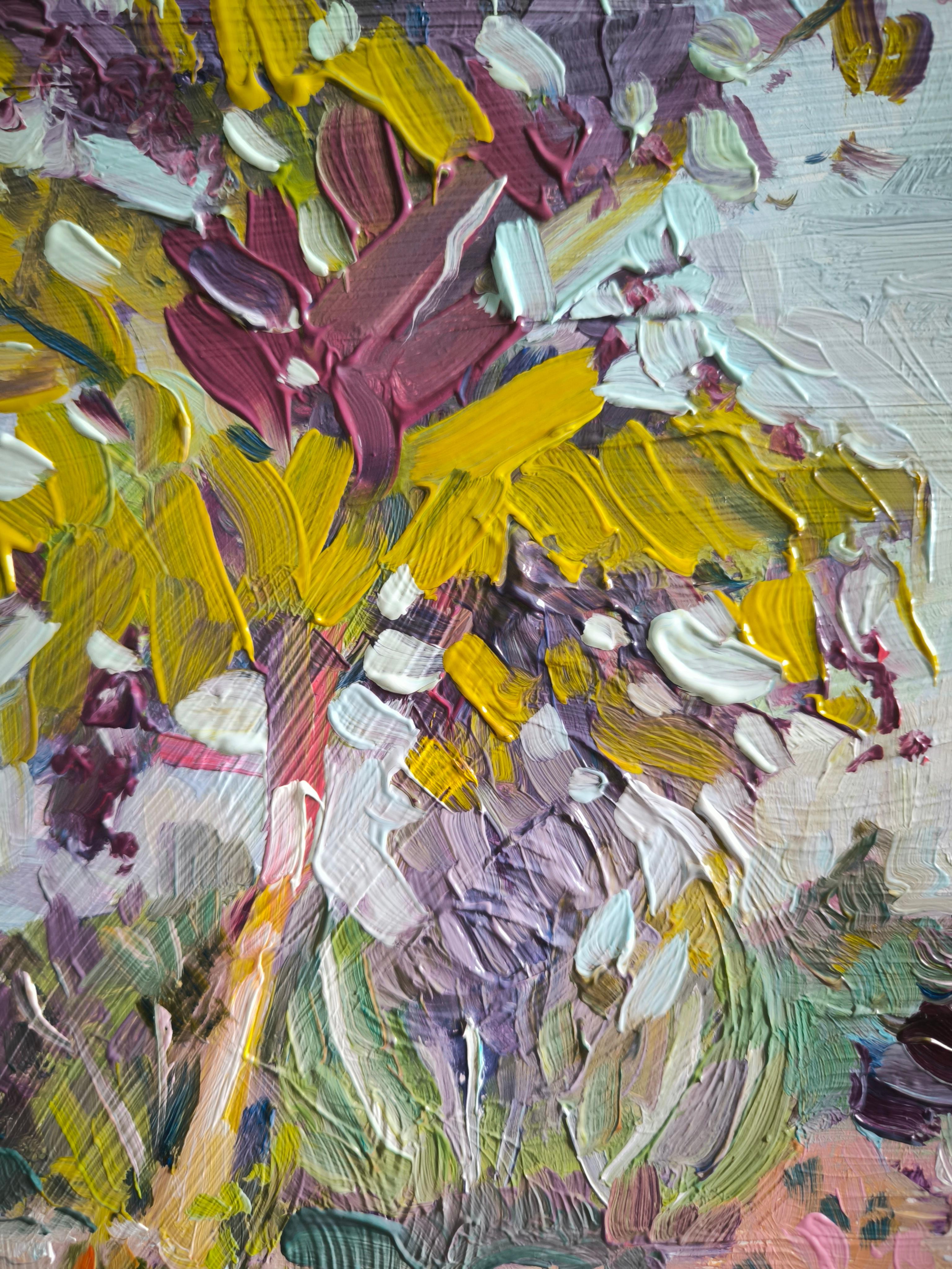 Fin de verano Fontainebleau - Painting Impresionista de  Linda Clerget