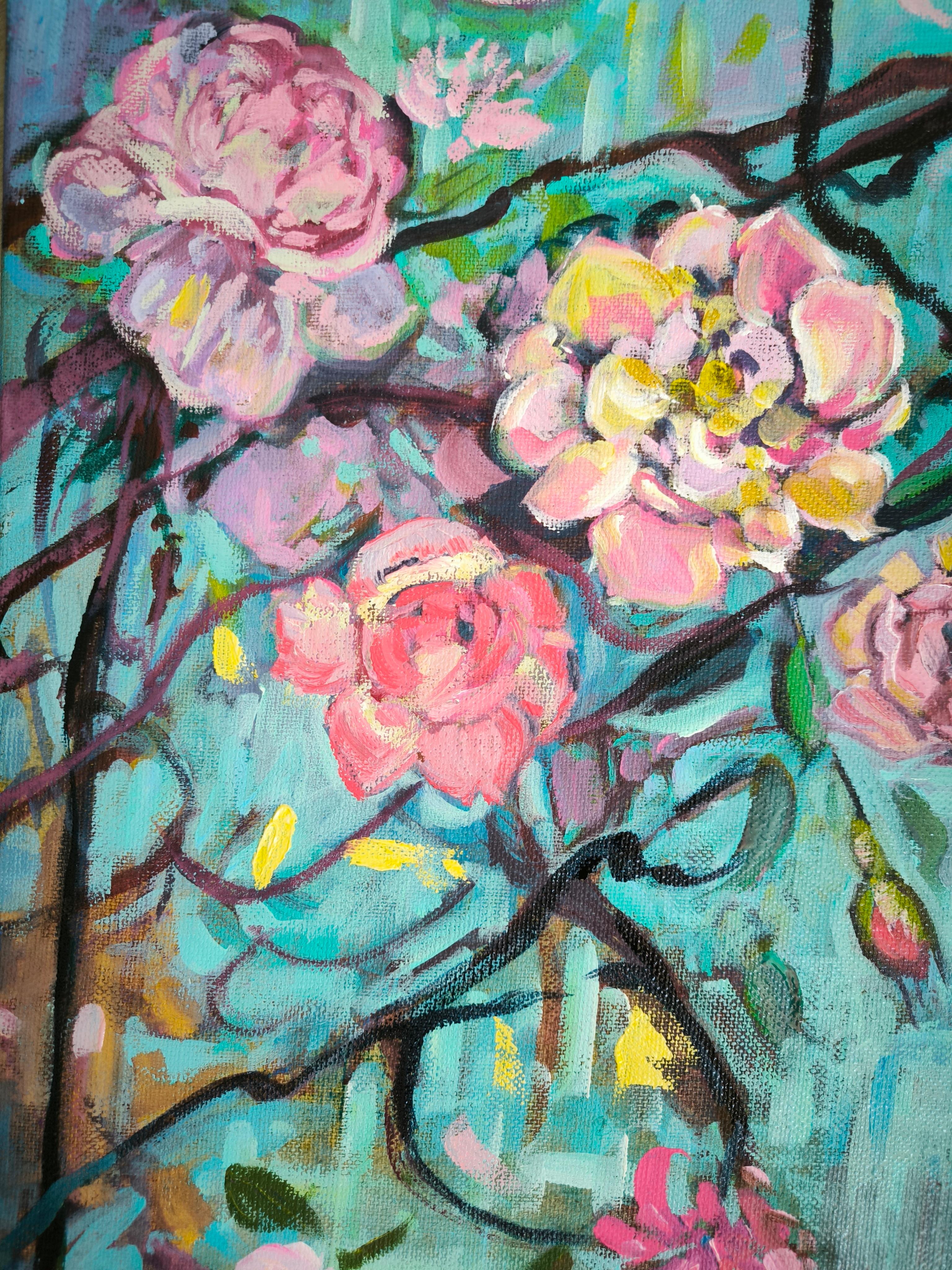 Eternidad fugaz - Painting Impresionista de  Linda Clerget