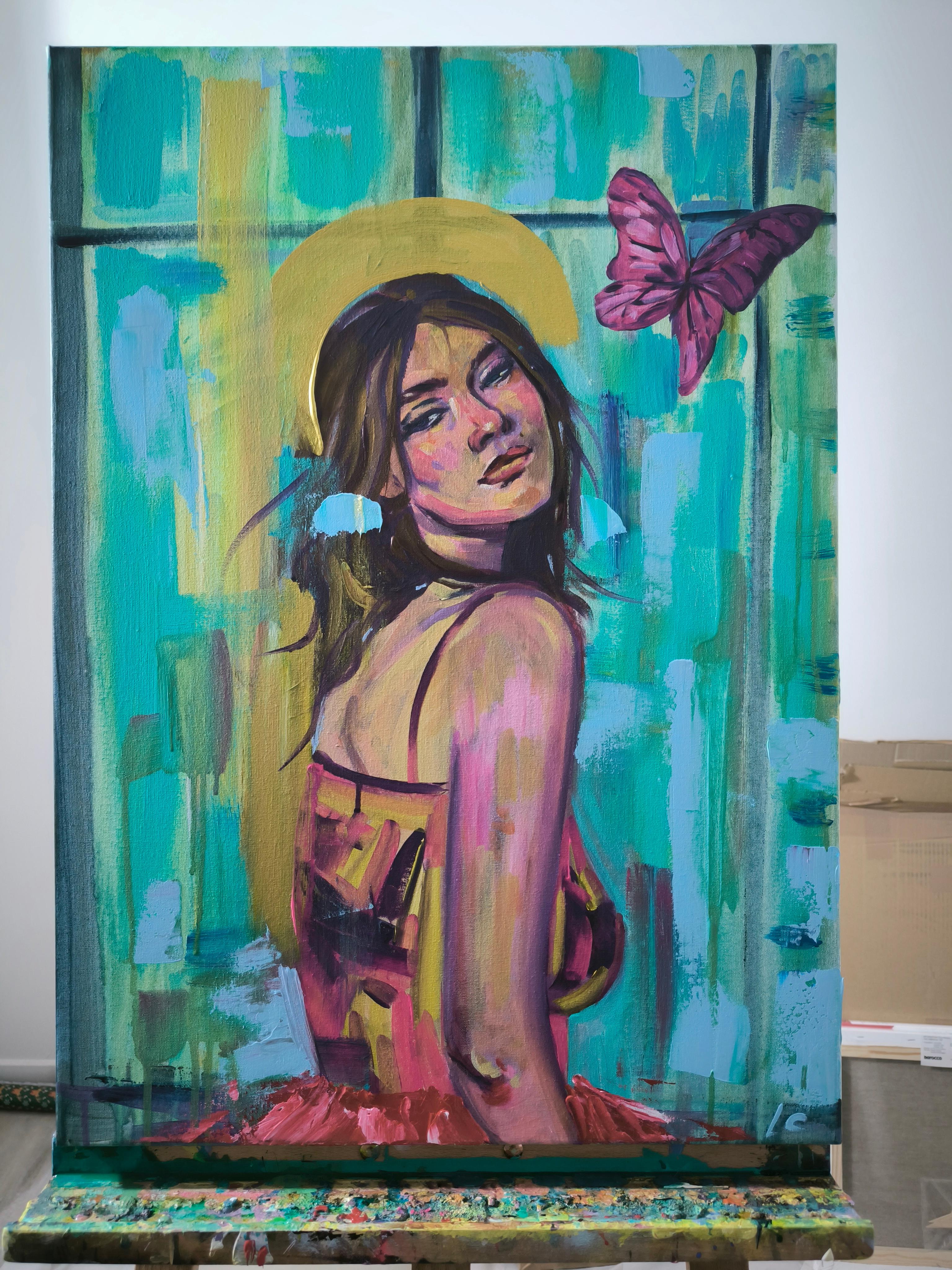 Metamorfosis - Painting Impresionista abstracto de  Linda Clerget
