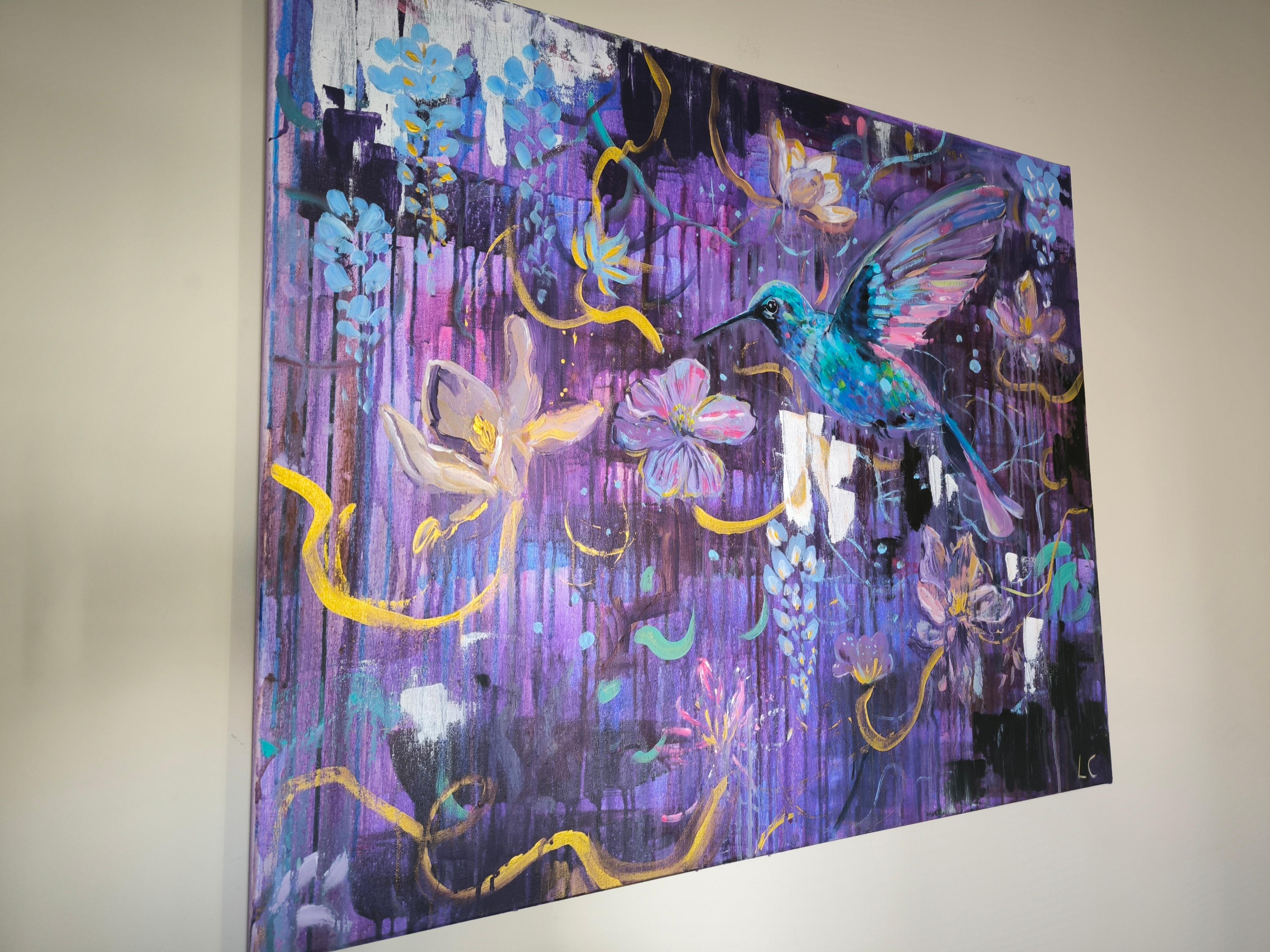 Duo viola - Painting di  Linda Clerget