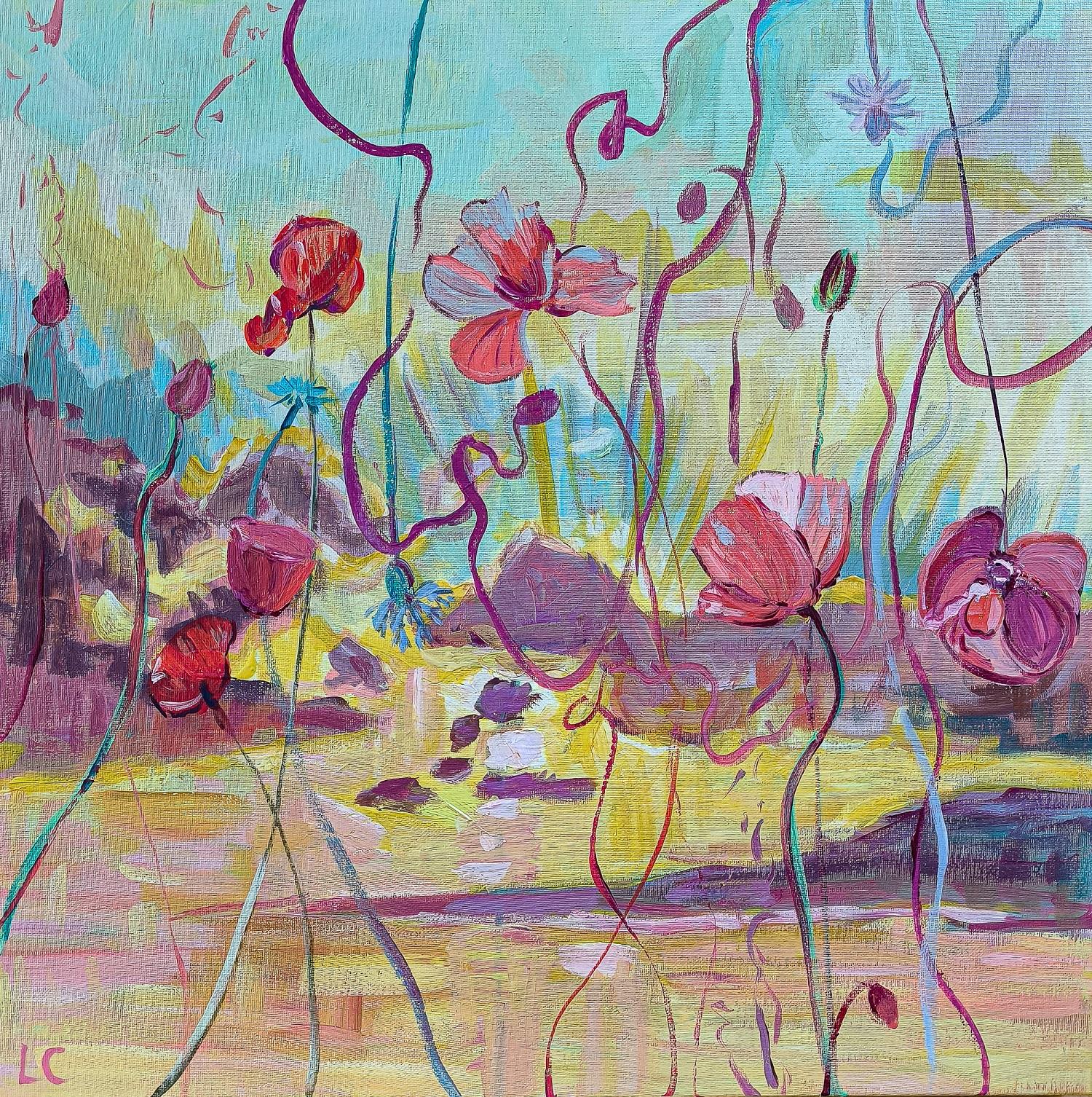 „Serenity“ und „Iris Bloom Too“ (Fauvismus), Painting, von  Linda Clerget