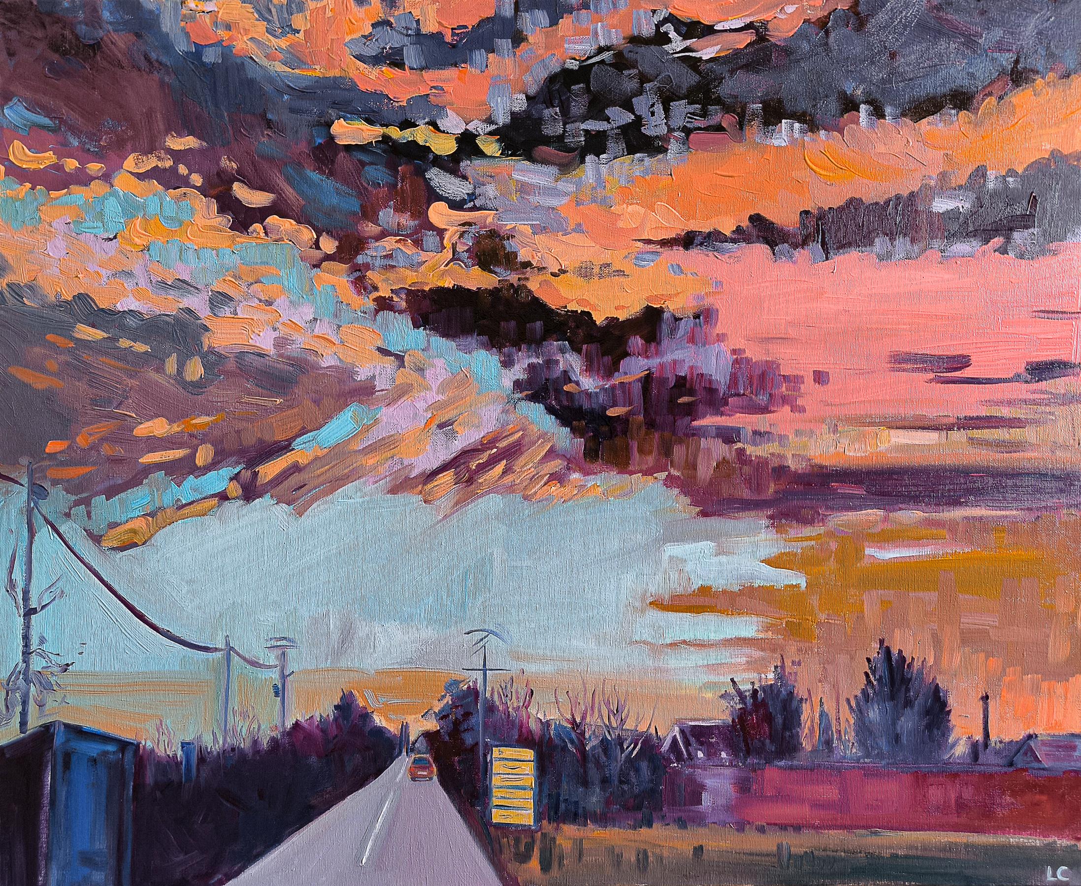 Landscape Painting di  Linda Clerget - Turbolenze morbide