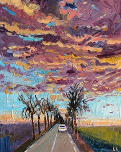 STORMY SKY OVER FAVORITE ROAD