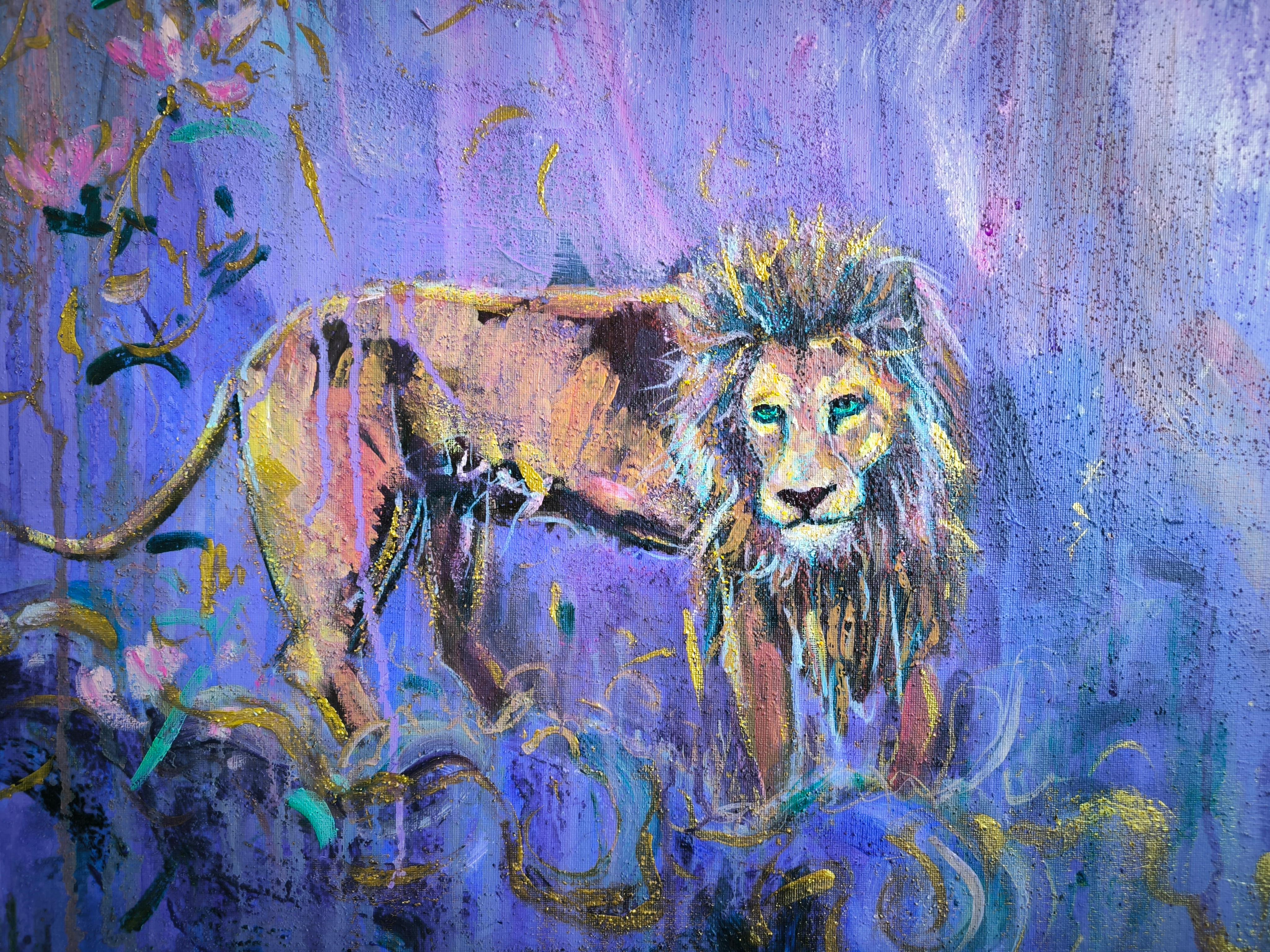The Guardian - Painting Impressionismo astratto di  Linda Clerget
