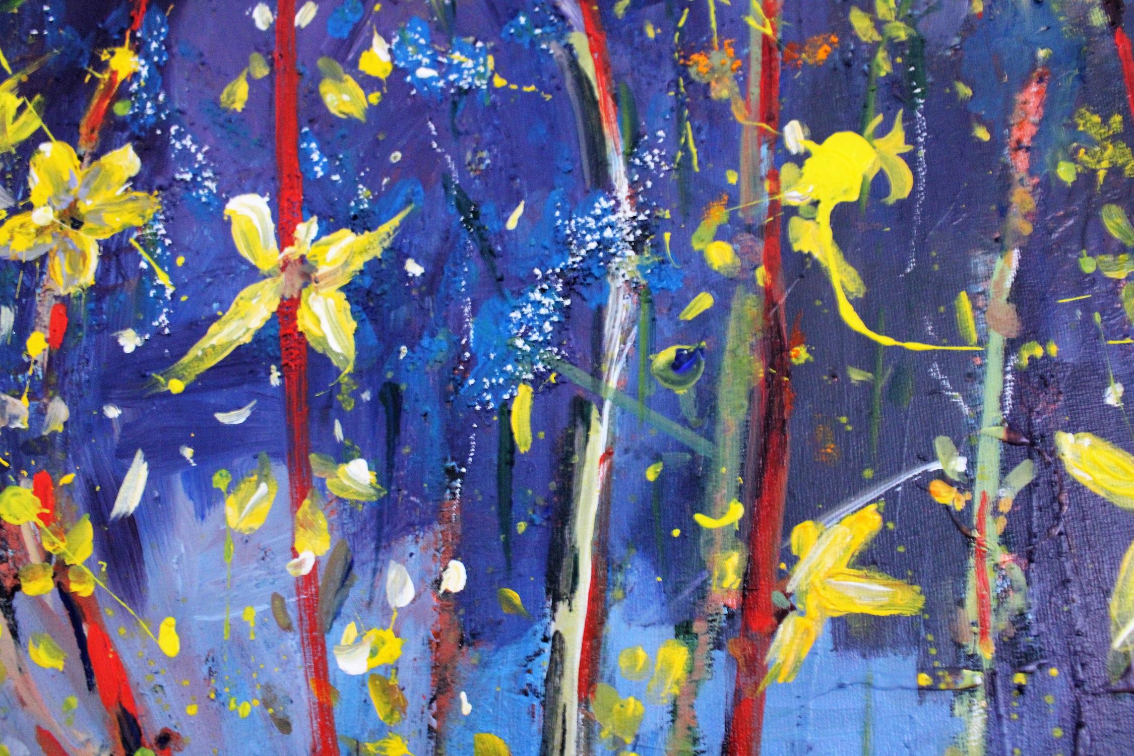 Linda Clerget's abstract and floral paintings are a journey into nature and the imagination. With vivid colors and clean shapes, these paintings transport you to a dreamlike world and invite you to contemplate. Inspired by flowers, these artworks