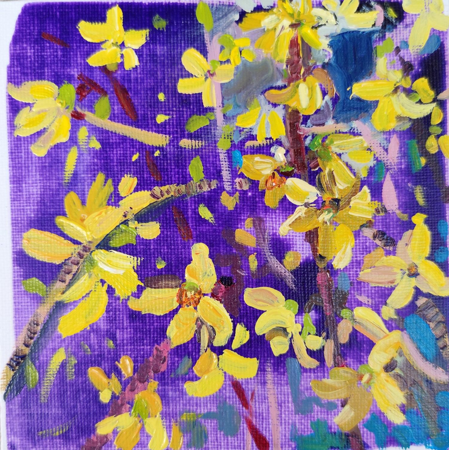 Purple And Yellow Paintings 1,944 For Sale on 1stDibs purple and