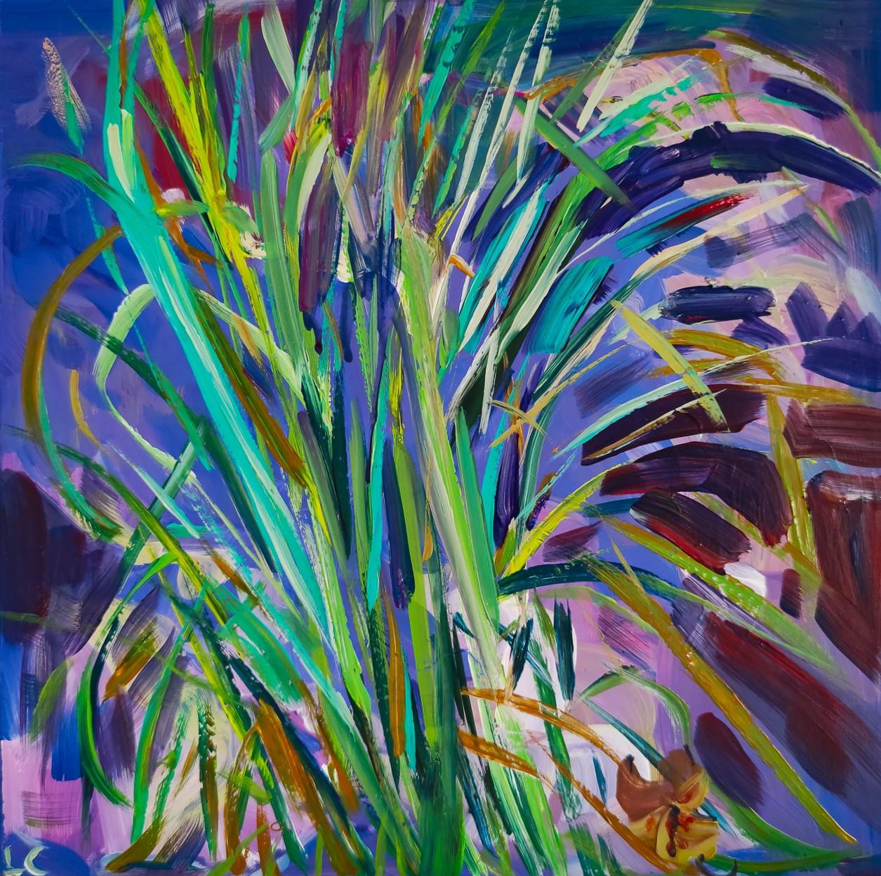 Linda Clerget Landscape Painting - Emergence in Azure