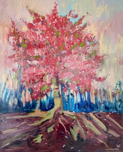 Impressionistisches alla prima-Ölgemälde „Feeding on Color“