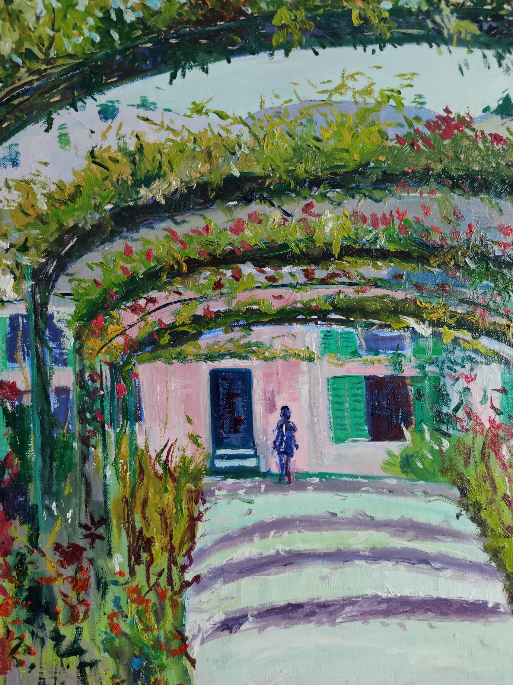Paisaje impresionista del jardín de Giverny 