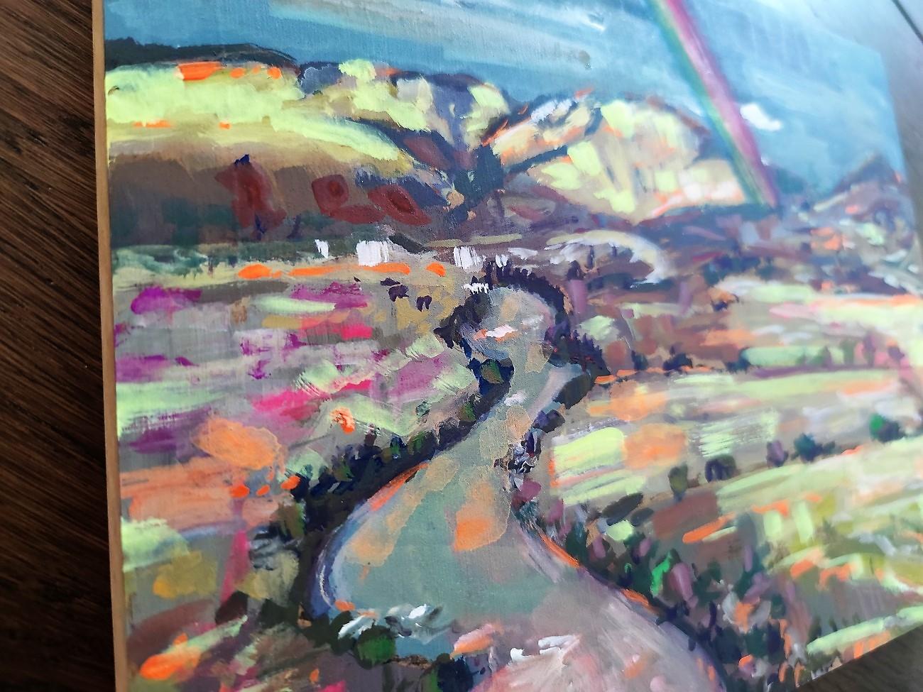 Wild Rainbow - Impressionist Painting by Linda Clerget