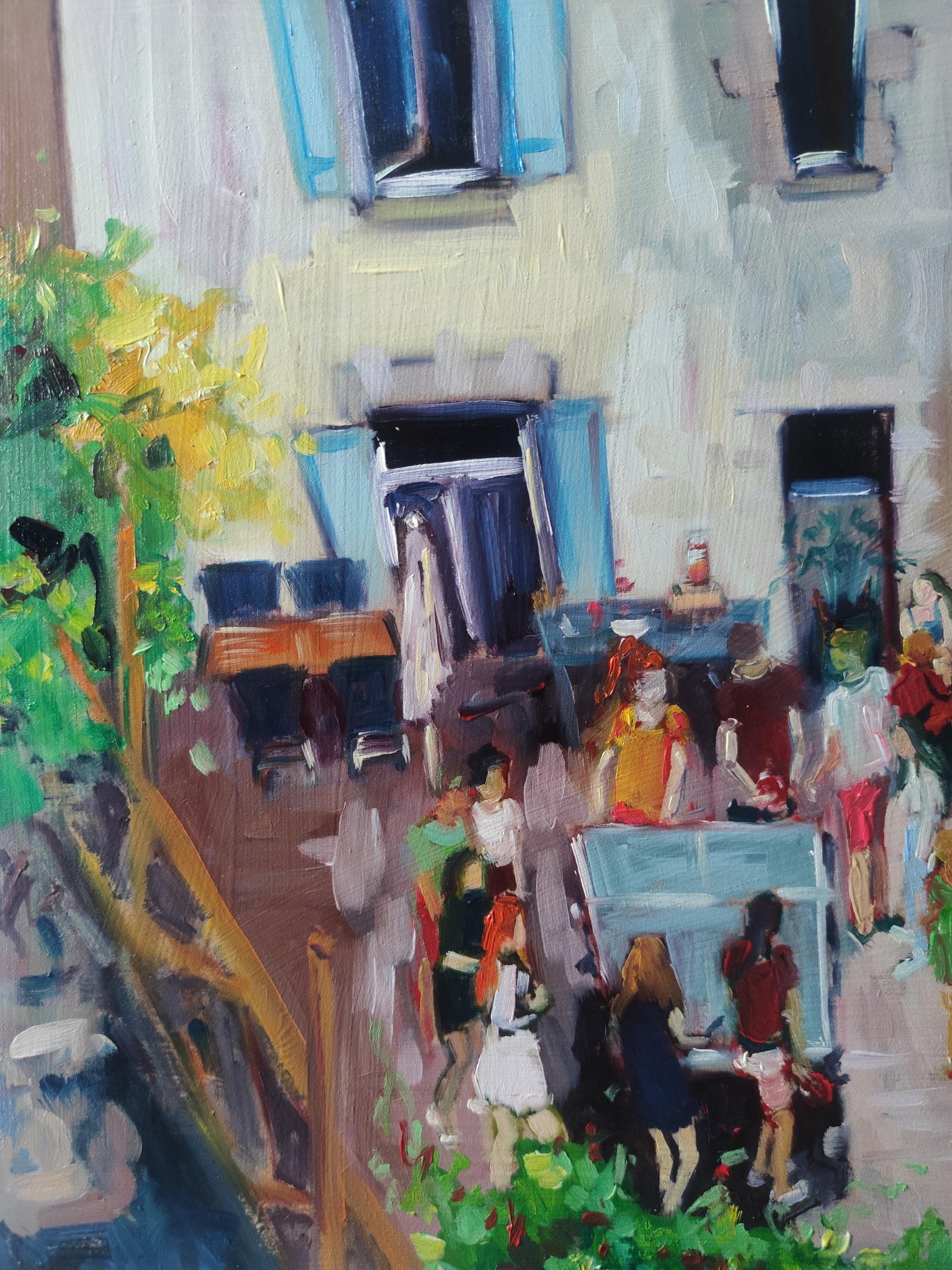 Alla prima olio impressionista francese 