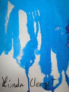 Daily Mixed Media Poetry Artwork: Watercolor and Ink Expressionism