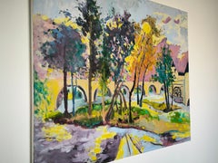 Contemporary Impressionist Landscape Painting of Moret-sur-Loing