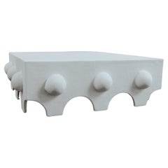 Linda Coffee Table in Gypsum & Fiberglass by Brent Warr Studios