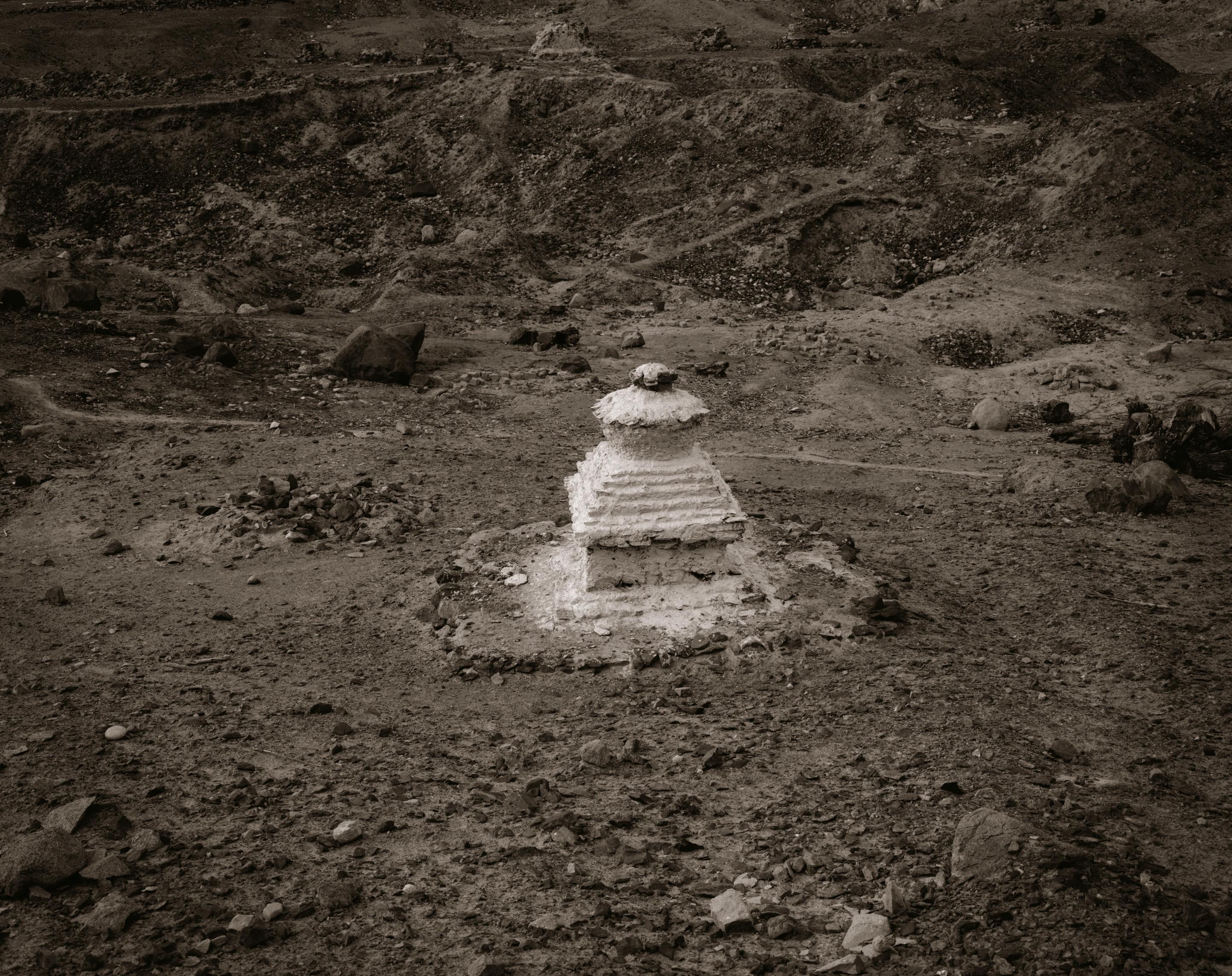 Linda Connor Black and White Photograph - Chorten, Nubra Valley, Ladakh, India