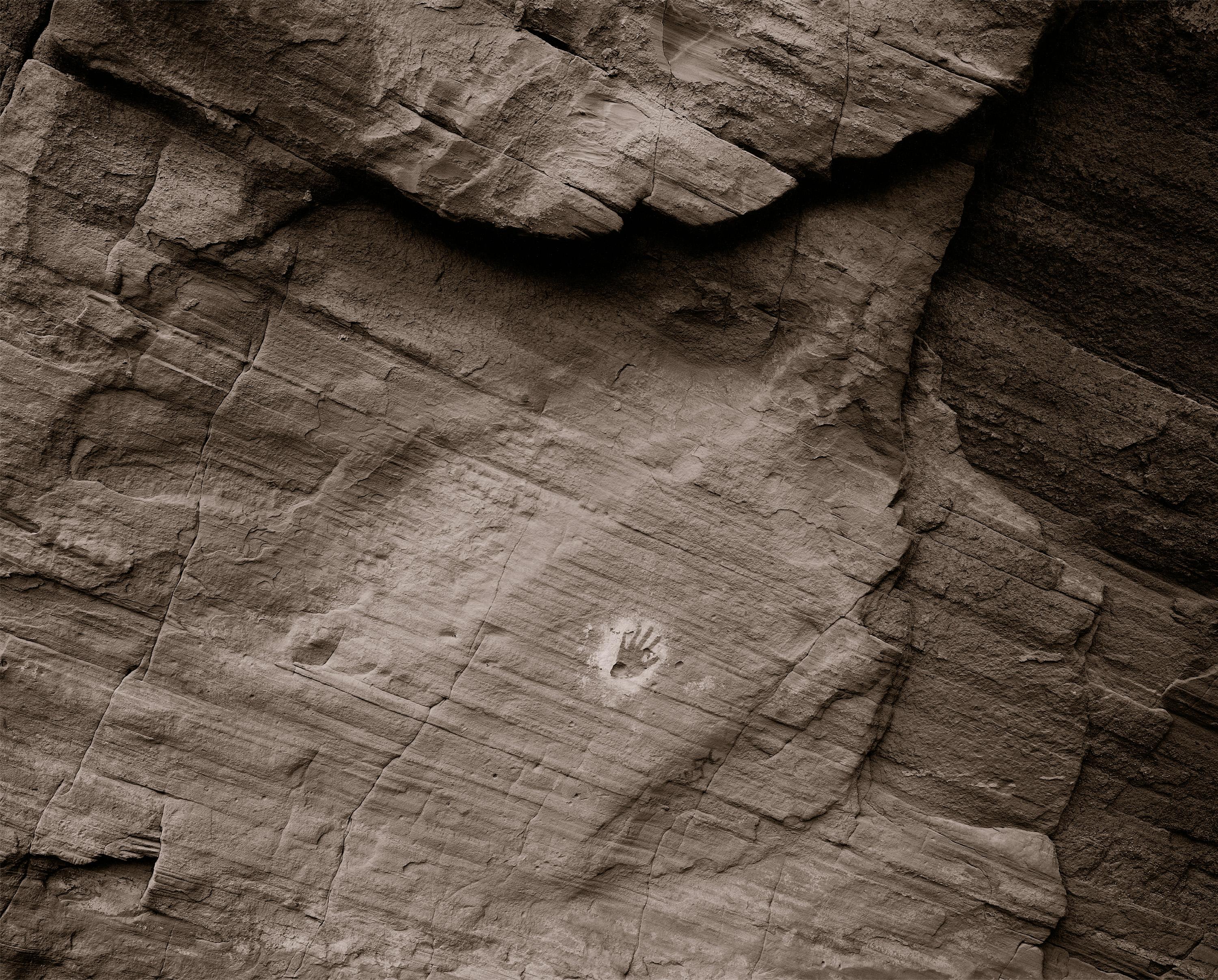 Linda Connor Black and White Photograph - Hand, Mystery Valley, Utah