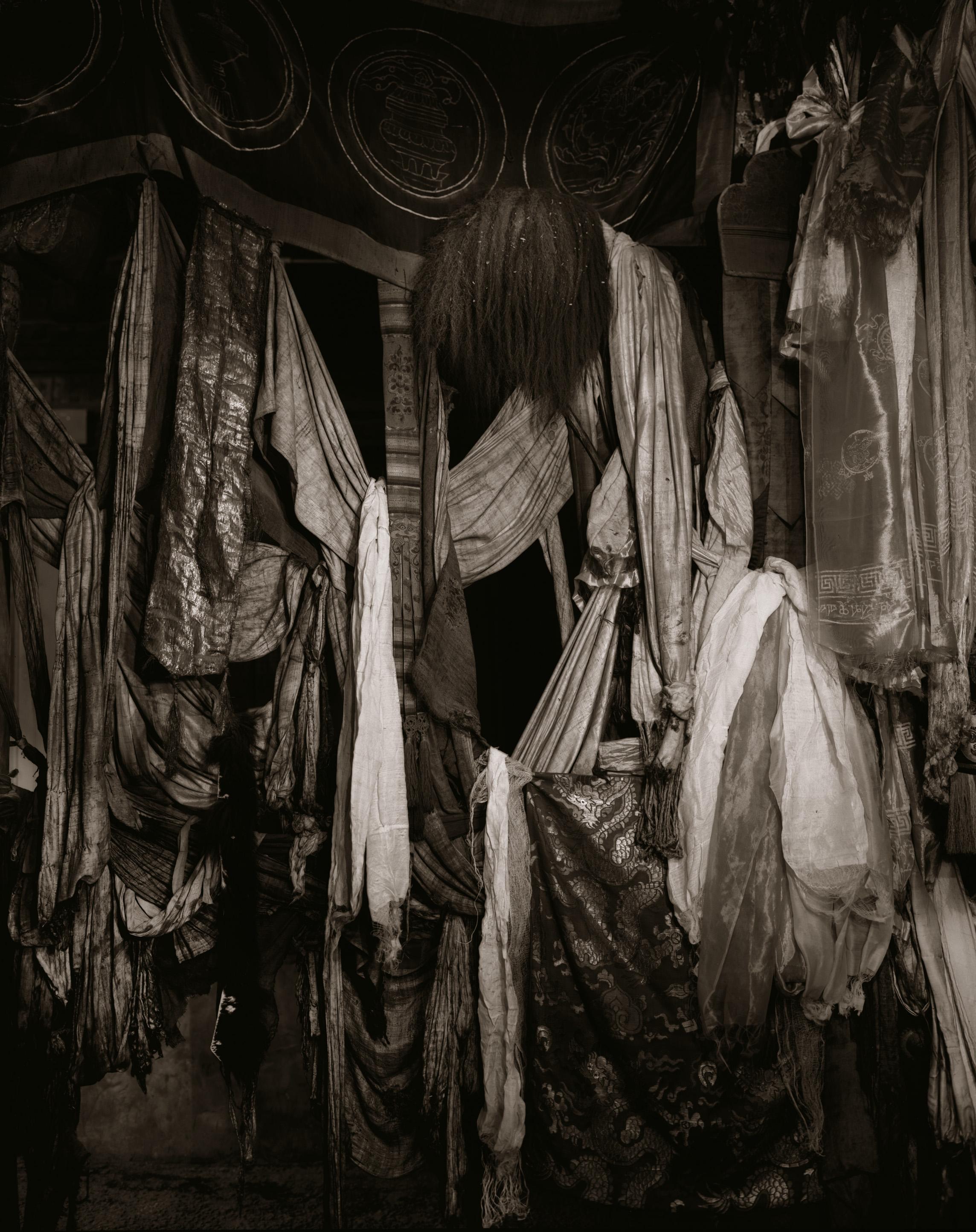 Linda Connor Black and White Photograph - Khatas and Clothes, Ladakh, India