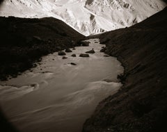 River with Mountains, Ladakh, Indien