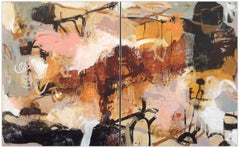Poetry Of Life - Diptych 1 (Abstrac Painting)