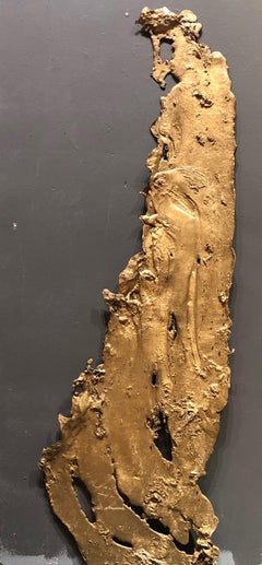 Linda Cunningham, Altered Currents 6, Sand-Cast Bronze Natural Patina, 2016-2018