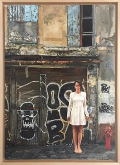 "Peinture à l'huile "Can I Borrow Your Wings