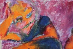 "Why Not Ask For More?" Figurative Abstract Expressionist Painting
