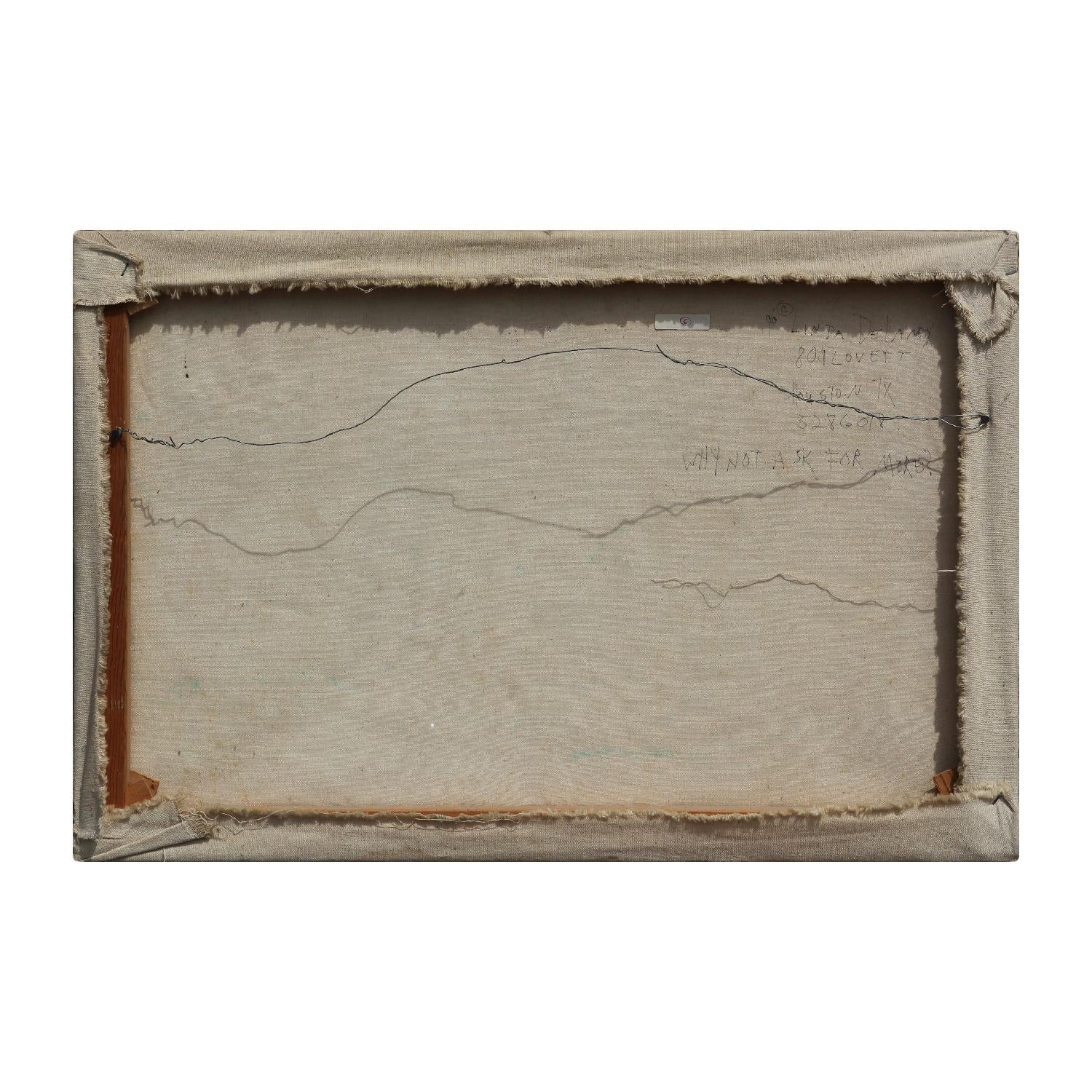 Dos mujeres abstractas de la artista de Houston Linda Delaney del siglo XX tituladas 