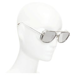 Gafas de sol LINDA FARROW 2026 Baret Explorer LFL1631 de titanio y oro blanco, con montura tipo escudo