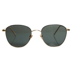 Linda Farrow, 6397 sunglasses in black and gold