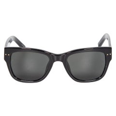 Linda Farrow Schwarze Wayfarer-Sonnenbrille