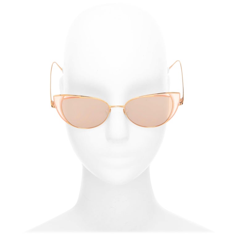 Linda Farrow Des Voeux Cat Eye Sunglasses LINDA FARROW Des Voeux Cat Eye Sunglasses | ShopSimon main image 3