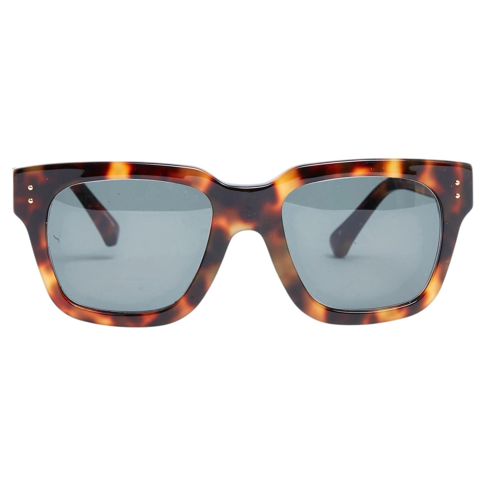 Linda Farrow Lunettes Soleil Ecaille Tortue Quadratisch Schildpatt Sonnenbrille