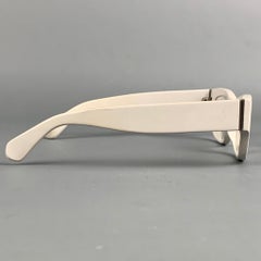 LINDA FARROW Luxe Light Gray Acetate Frames