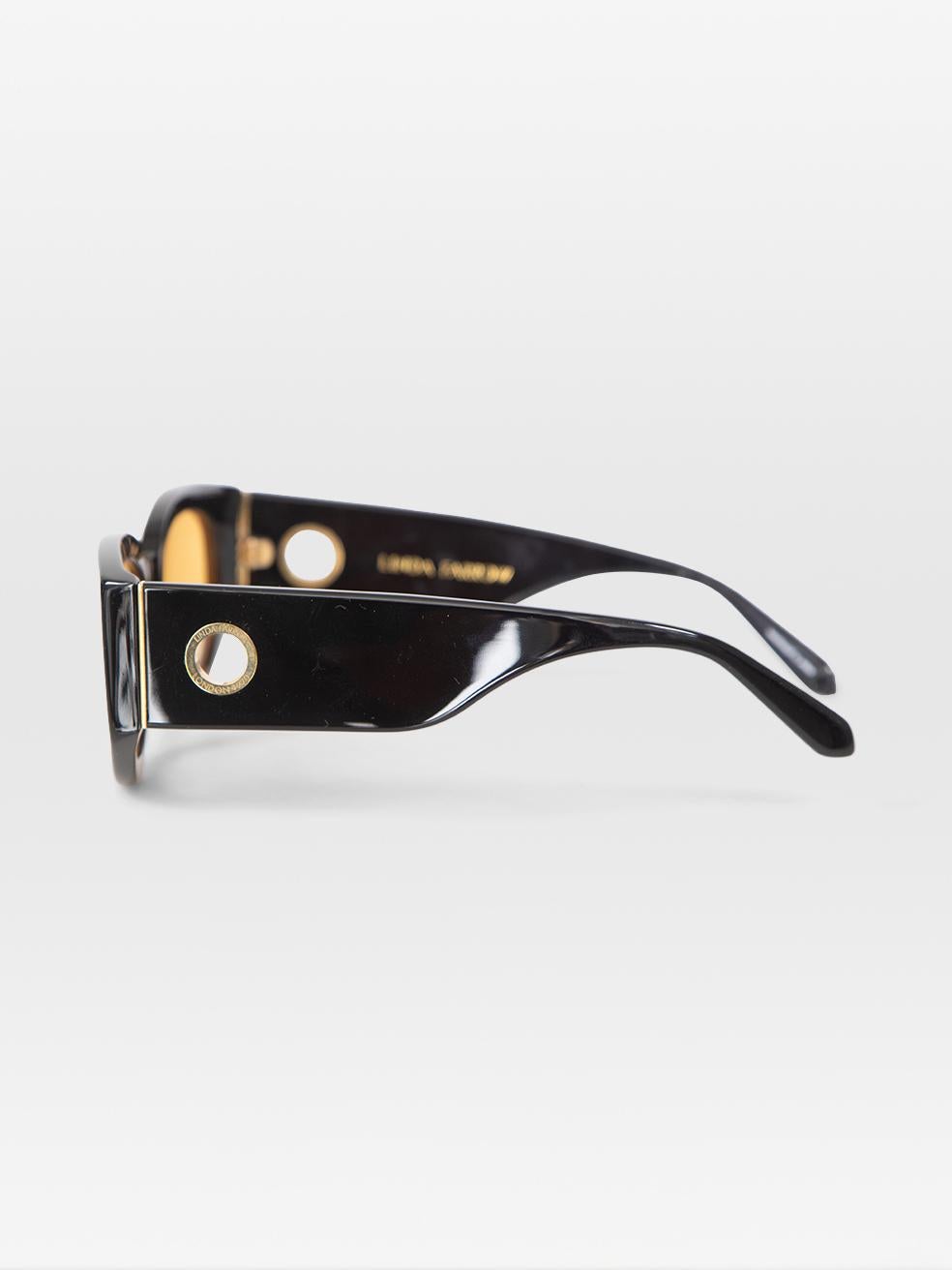 Linda Farrow Orange Tinted Debbie Sunglasses In Good Condition In London, GB