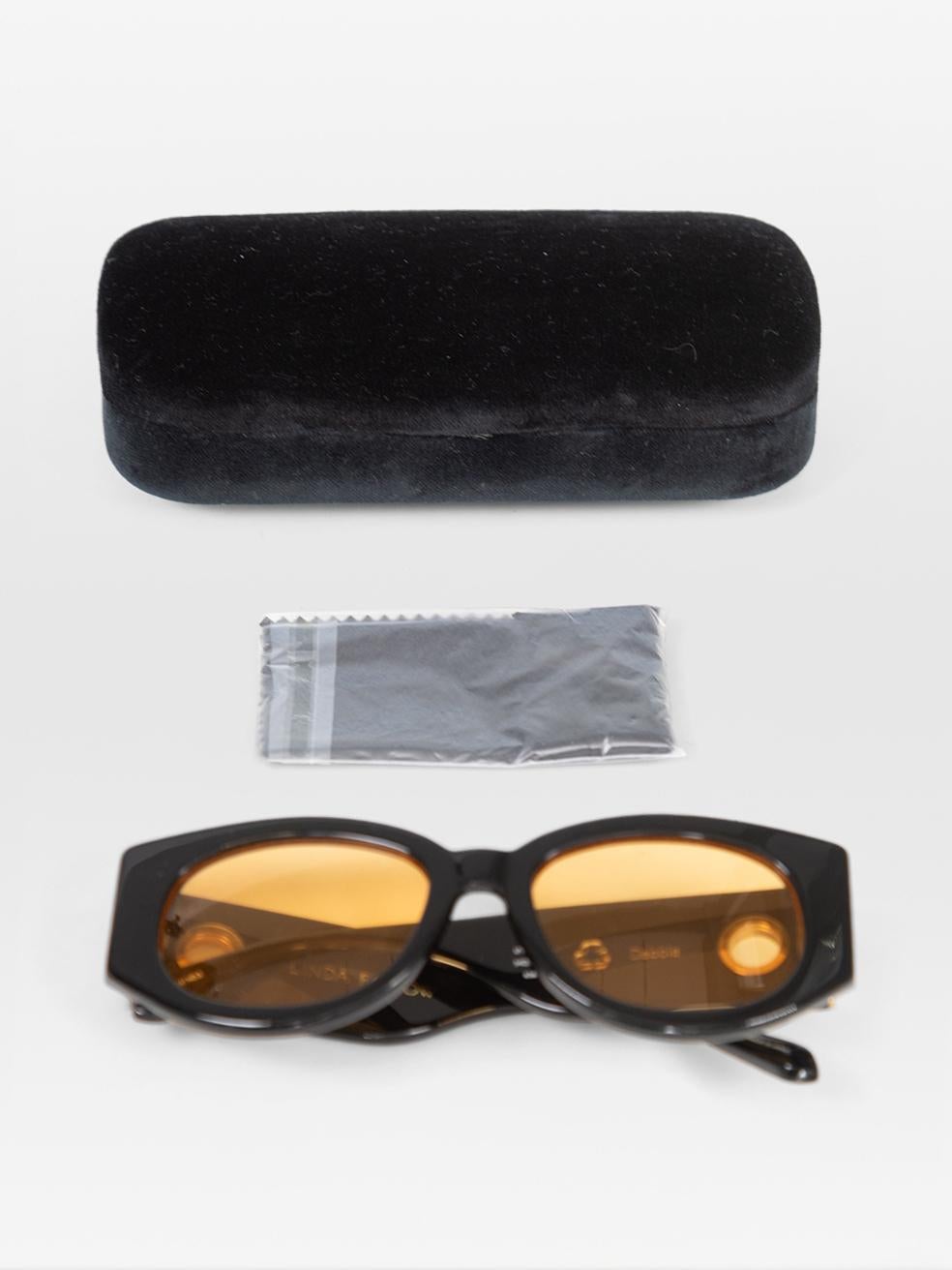 Linda Farrow Orange Tinted Debbie Sunglasses 1