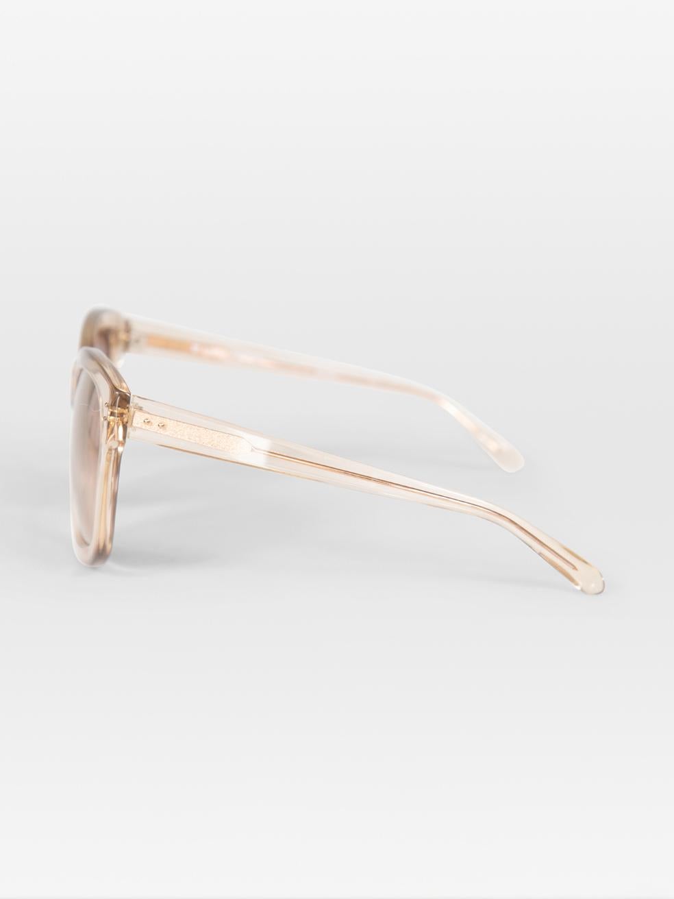 Women's Linda Farrow Rose Gold D-Frame Mirrored Sunglasses For Sale