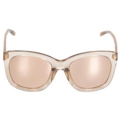 Linda Farrow Rose Gold D-Frame Mirrored Sunglasses