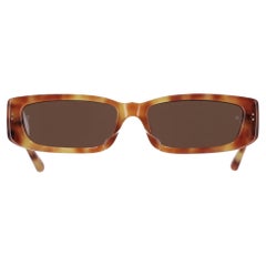 Linda Farrow Talita Tortoiseshell Sunglasses